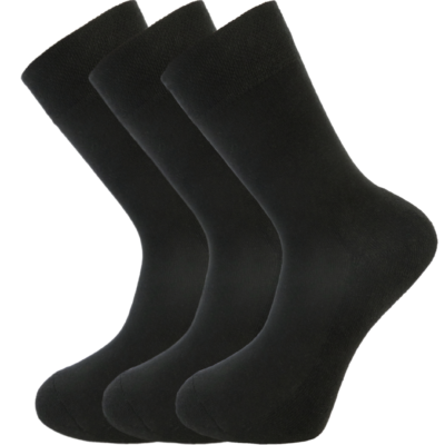 Bamboe - sokken - 3 paar - Zwart - maat 47-50